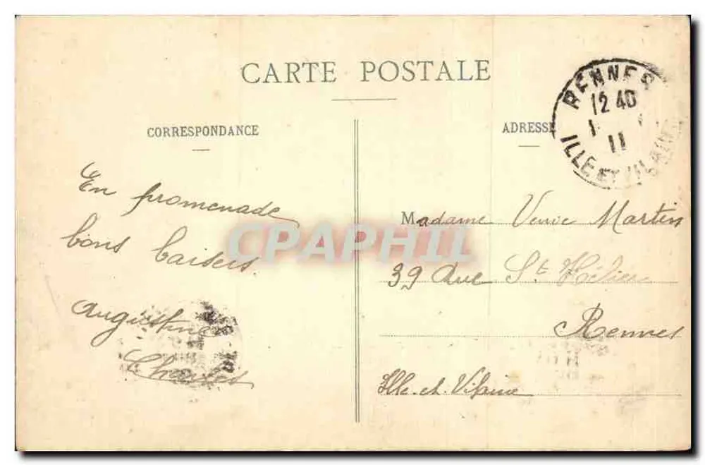 Bouchemaine (M.-et-L) — Le Pont suspendu — L. V. phot. - Verso