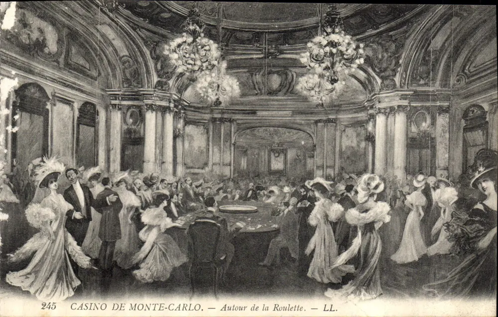 Casino von Monte-Carlo — Um die Roulette — LL. — N° 245 - Vorderseite