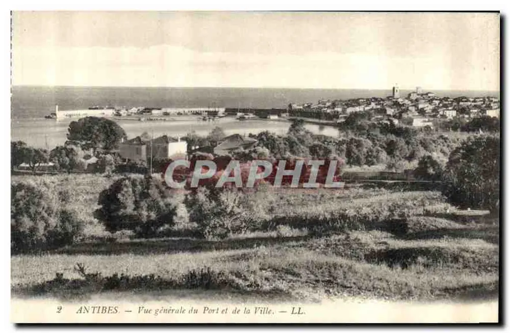 Antibes — Allgemeiner Blick auf den Hafen und die Stadt — LL. - Vorderseite