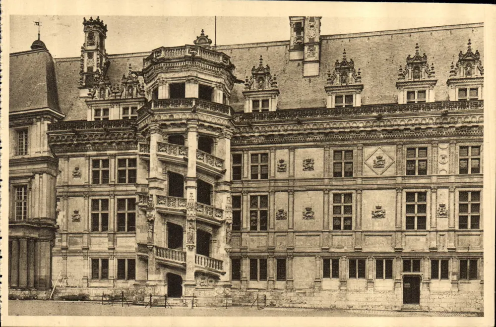 Schloss Blois — Treppenhaus François 1er — Kunstausgabe YVON, Paris - Vorderseite
