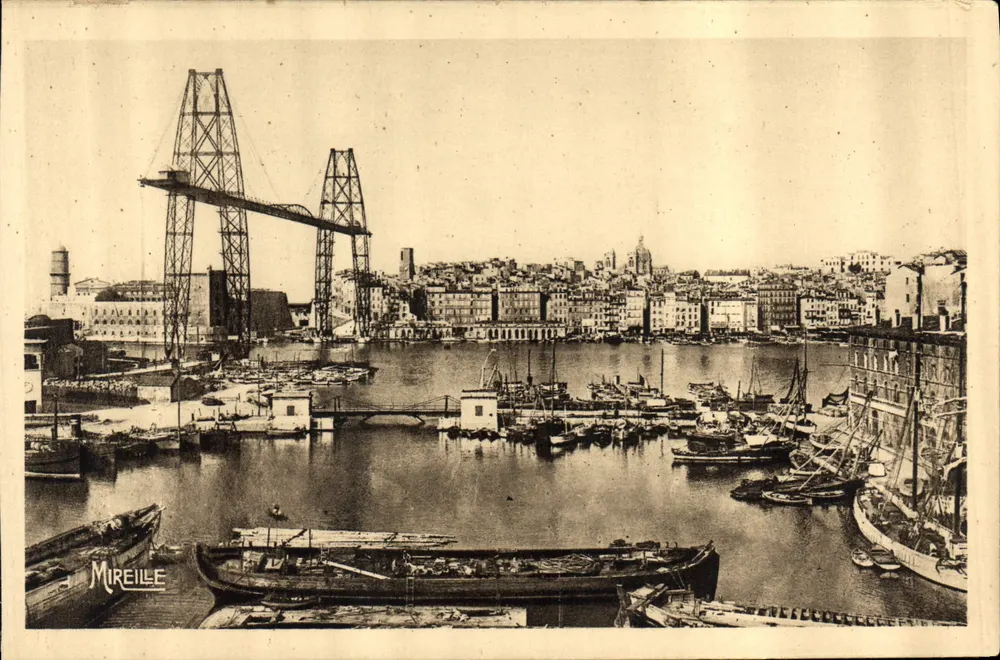 Marseille — Bassin du Carenage et Pont Transbordeur — Mireille - Recto