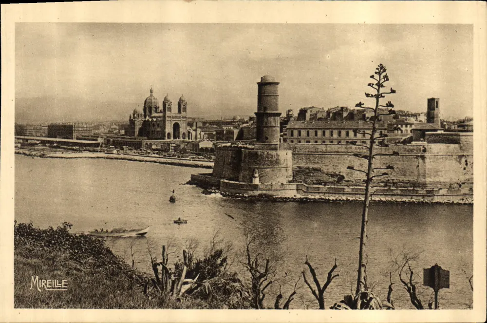 Marseille — Die Kathedrale und das Fort Saint Jean — Mireille - Vorderseite