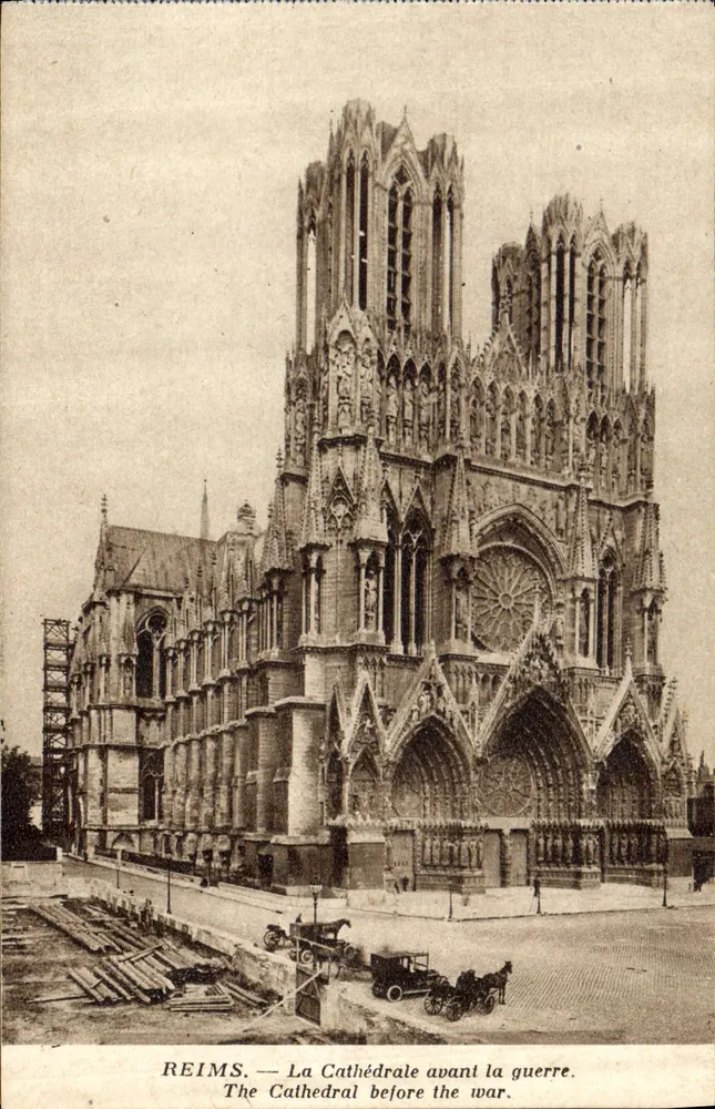 Reims — La Cathédrale avant la guerre — Édition Reims-Cathédrale - Recto