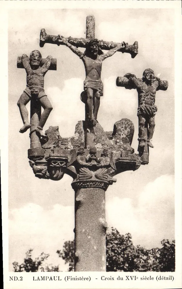 Lampaul (Finistère) — Croix du XVIe siècle (détail) — ND.2 - Recto