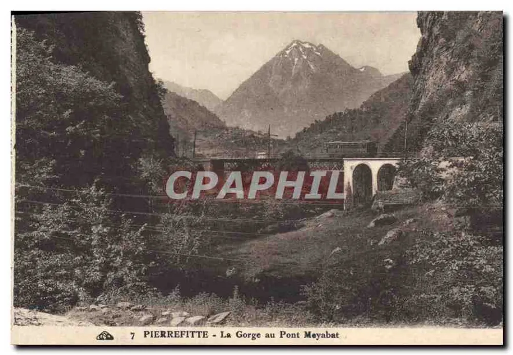 Pierrefitte - A Garganta no Ponte Meyabat — editor PIERREFITTE, n°7 - Frente