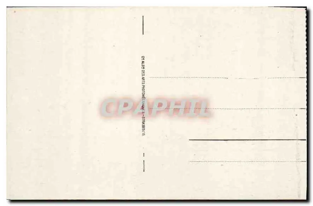 Cauterets - A Cachoeira do Ponte d'Espagne — editor CTA & S. A. (Strasbourg) — n° de série 65 - Verso