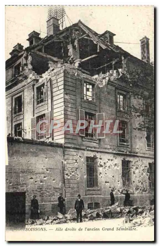 Soissons - Rechte Flügel des ehemaligen Grand Seminaires - IMP. H.OT. MEUDRIN ET CIE. - PARIS. - Vorderseite
