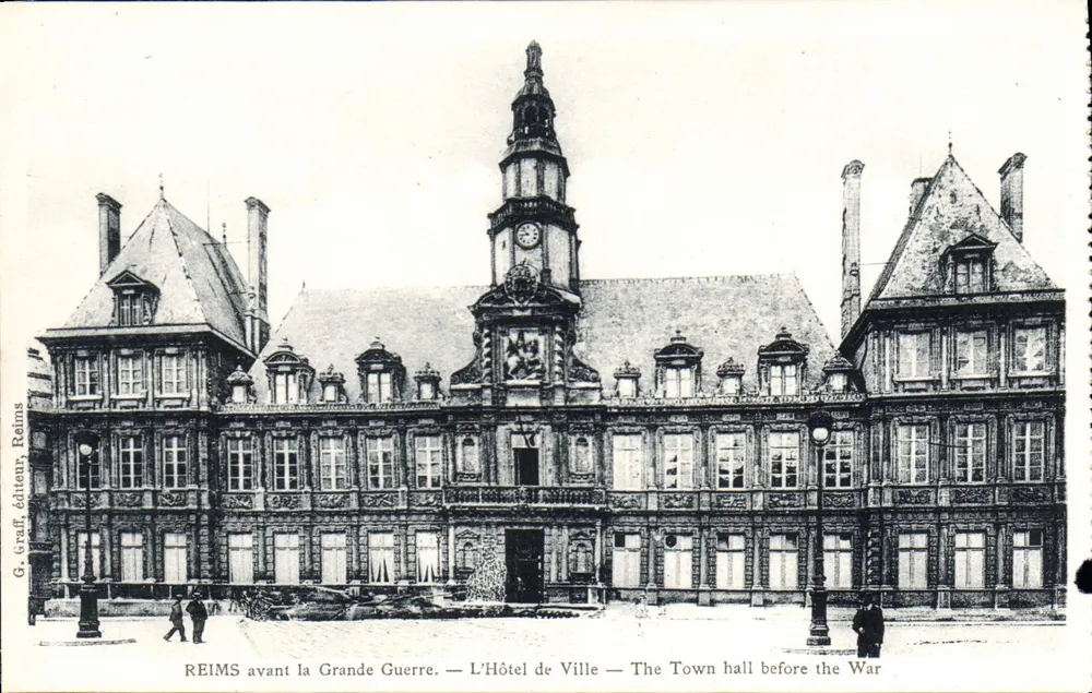 Reims vor dem Großen Krieg — Das Rathaus — G. Graff, Verlag, Reims - Vorderseite