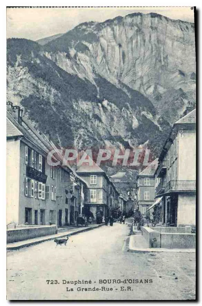 Bourg-d'Oisans — A Grande-Rua — editor E.R. n°723 - Frente