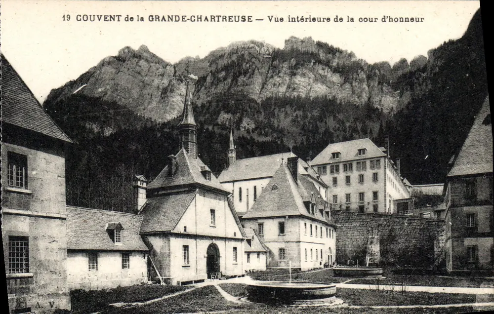 Couvent de la Grande-Chartreuse — Innensicht des Hofes — Verleger AV - Vorderseite