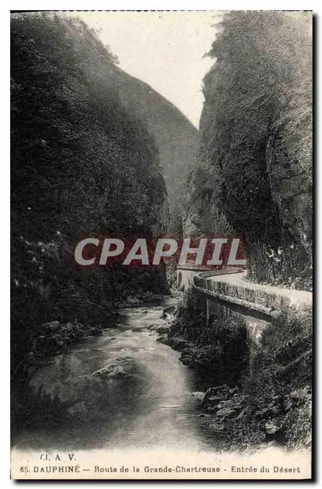 Dauphiné — Route de la Grande-Chartreuse — Eingang in das Wüste — C.I. A. V. n° 85 - Vorderseite