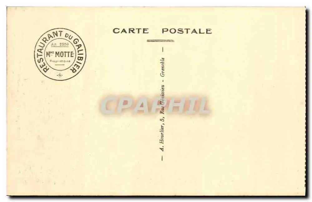 Route du Galibier — Chalets de la Mandette — Le Lautaret et la Meije (3982m) - Rückseite