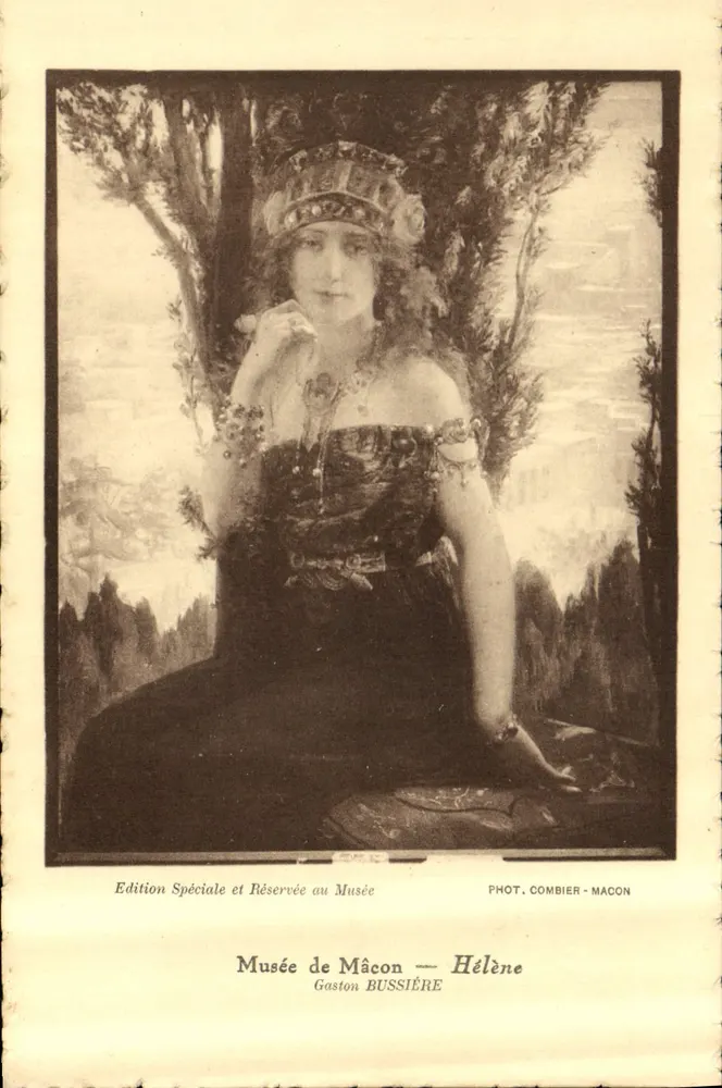 Hélène — Museu de Mâcon — Edição Especial e Reservada ao Museu — Gaston BUSSIÈRE - Frente