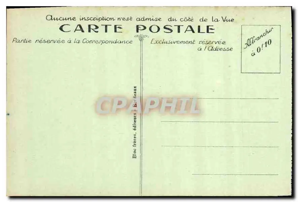 Biarritz (Côte Basque) — Seeeffekt an der Digue du Rocher de la Vierge — B. R. — Nr. 74 - Rückseite