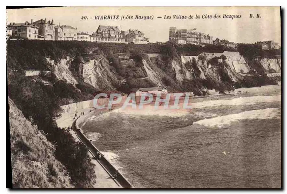 Biarritz (Côte Basque) — As Villas da Côte des Basques — B.R. n°40 - Frente