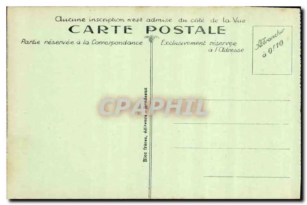 Biarritz (Côte Basque) — Alte Werft und Neues Viertel — Bloc frères, Verleger - Bordeaux - Rückseite