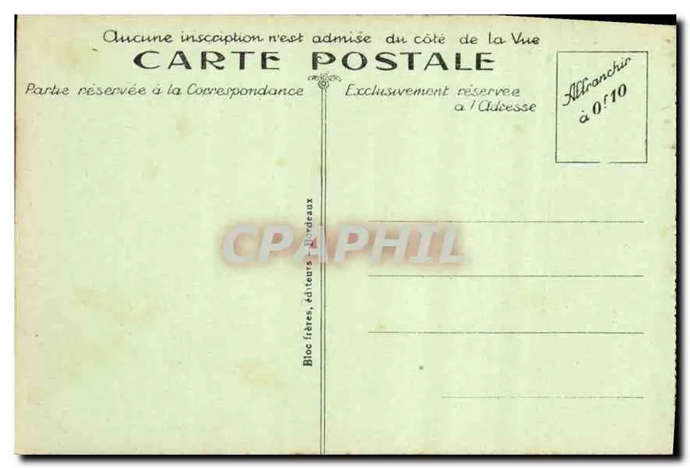 Biarriz (Côte Basque) — Les nouveaux Trottoirs de la Grande Plage — B R - Rückseite