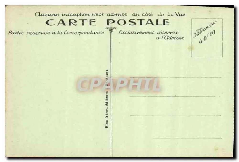 Biarritz (Côte Basque) — A Grande Praia — Maré Baixa — B. R. - Verso