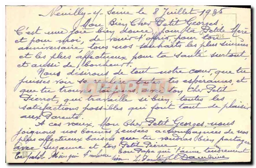 Interior decorado — buquê de flores — texto 'Feliz Aniversário' — editor não visível - Verso