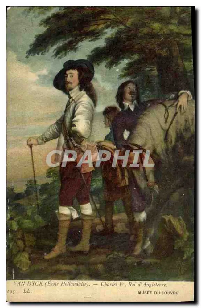 Karl I., König von England — Van Dyck (Niederländische Schule) — Musée du Louvre - Vorderseite