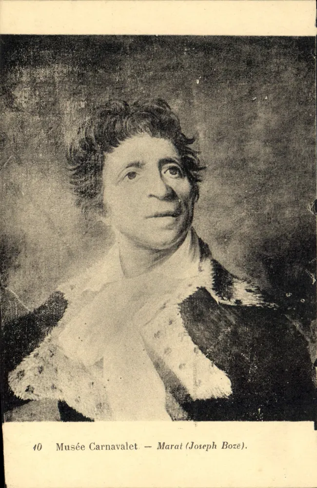 Retrato de Marat — Museu Carnavalet — Joseph Boze — n°40 - Frente