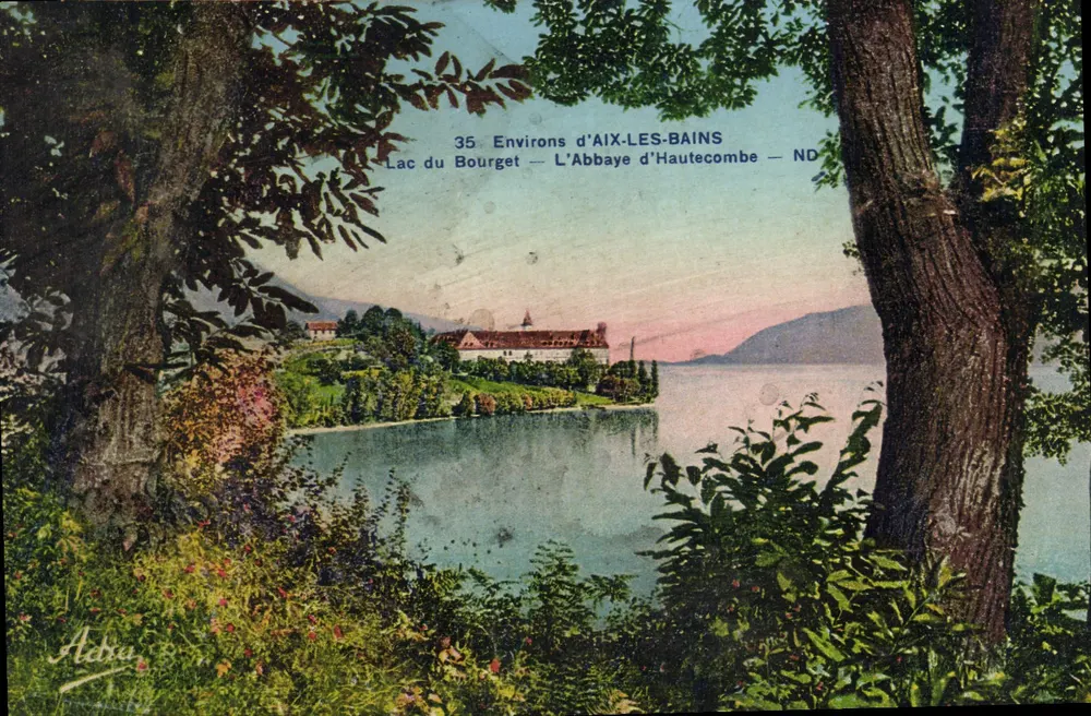 Lago do Bourget — A Abadia de Hautecombe — Arredores de Aix-les-Bains — ND - Frente