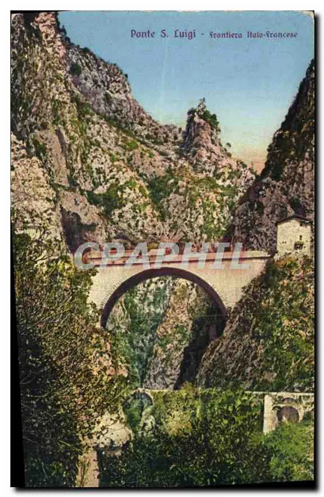Ponte S. Luigi - frontiera italo-francese - Recto