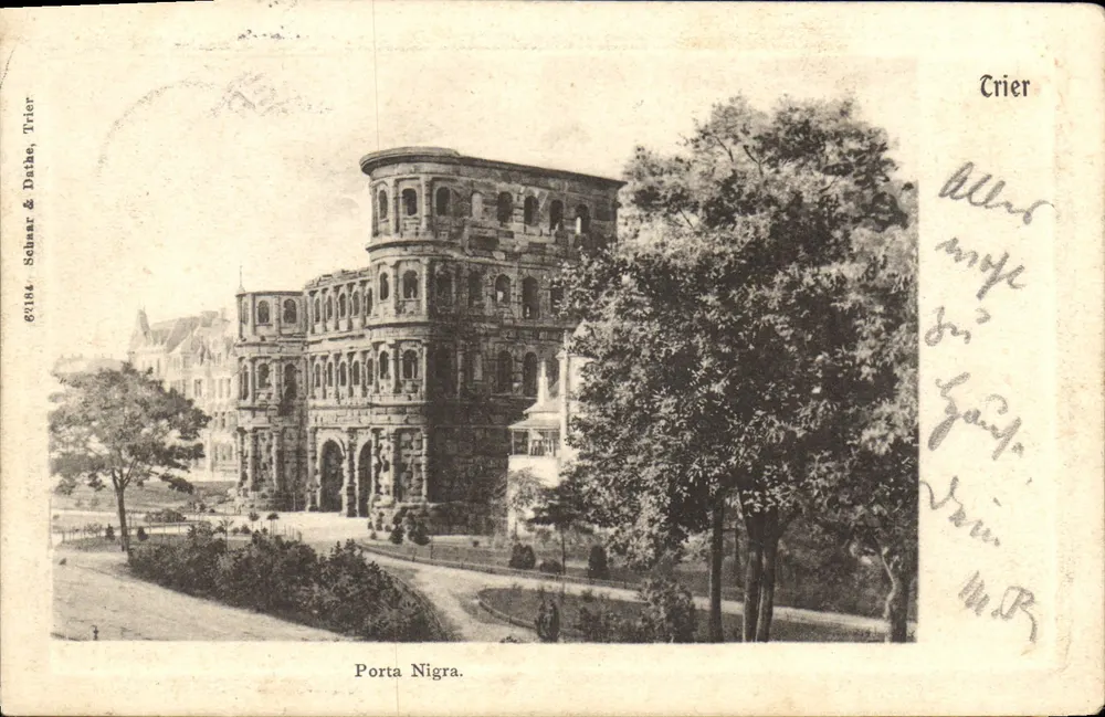 पोर्टा निग्रा — ट्रायर — प्रकाशक श्नार एंड डैथे, संख्या 63184 - आगे