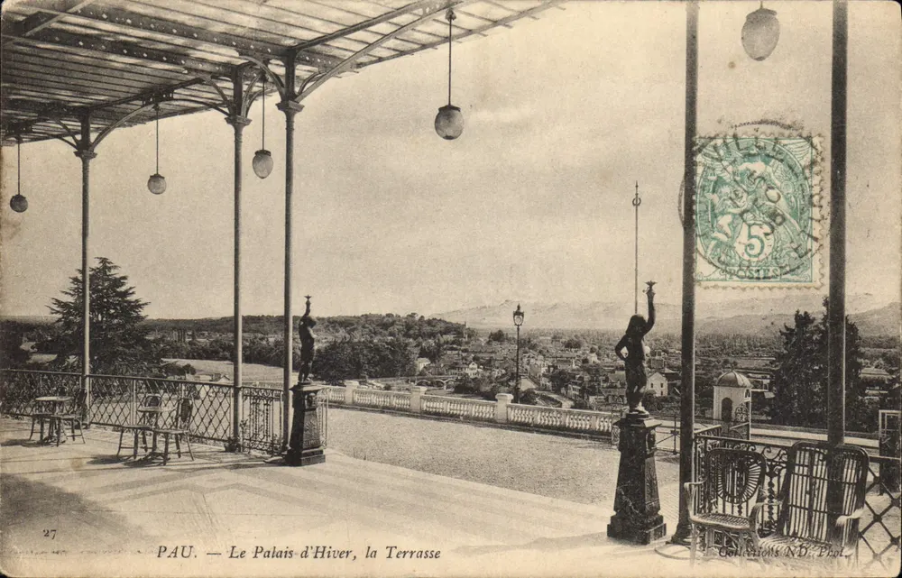 Pau — Il Palazzo d'Inverno, la Terrazza — Collezioni N.D. Fot. - Recto