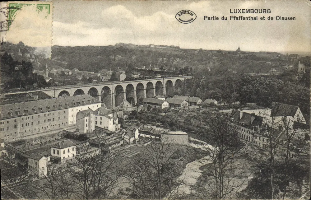 Luxembourg — Teil von Pfaffenthal und Clausen — P. Houstraaan - Vorderseite