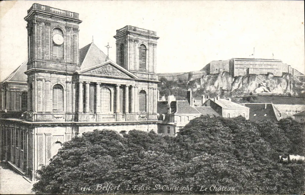 Belfort — Die Kirche Saint-Christophe und Das Schloss — Verlag L.V.A.C. - Vorderseite