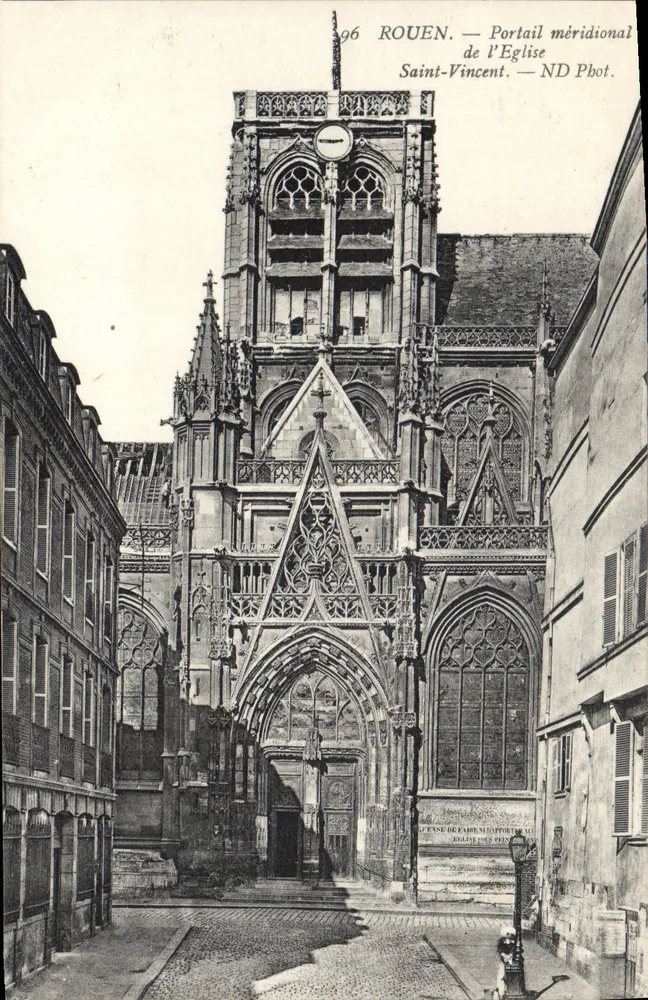 Rouen — Südtor der Kirche Saint-Vincent — ND Phot. - Vorderseite
