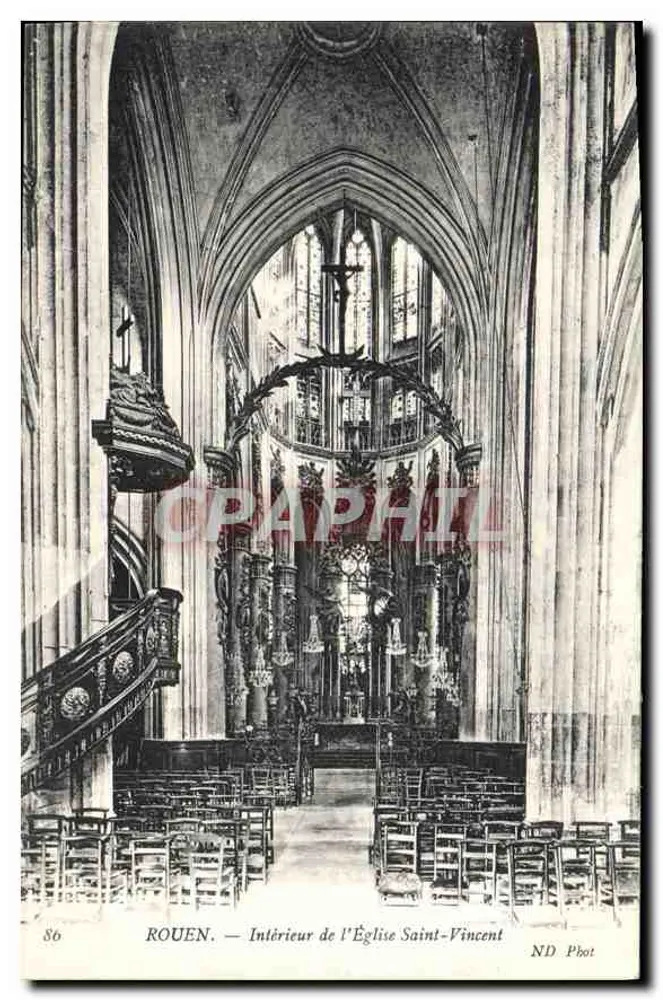 Rouen — Innenansicht der Kirche Saint-Vincent — ND Phot - Vorderseite