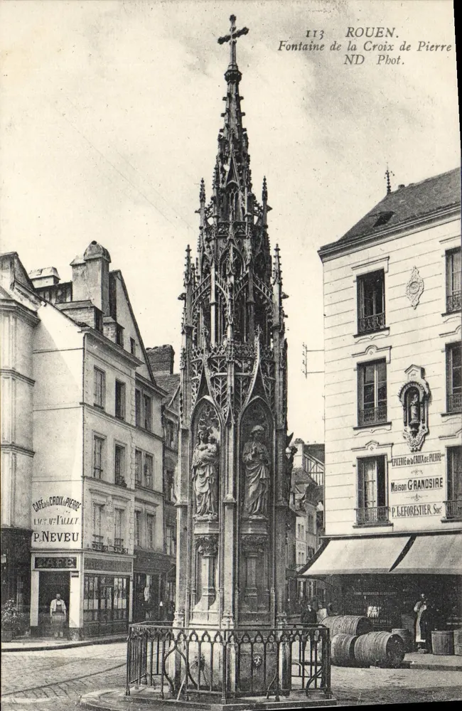 Rouen — Fontaine de la Croix de Pierre — ND Phot. - Vorderseite