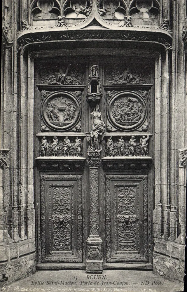 Türe von Jean-Goujon — Kirche Saint-Maclou — Rouen — ND Phot. - Vorderseite