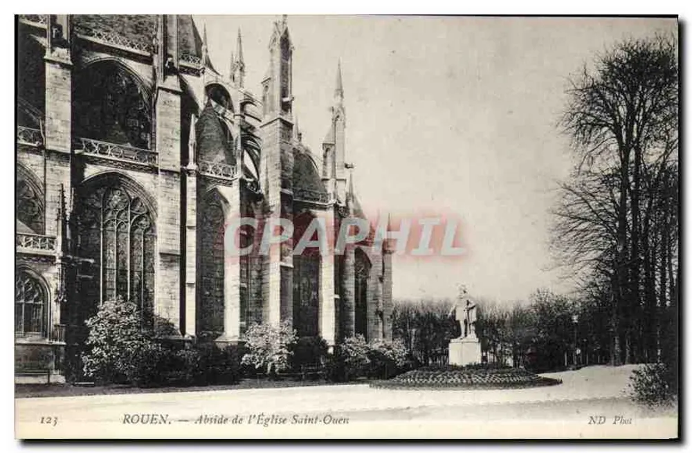 Rouen — Abside da Igreja de São Ouen — ND Phot - Frente
