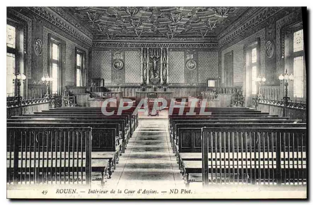 Rouen — Interior da Corte de Apelações — ND Pbot. - Frente