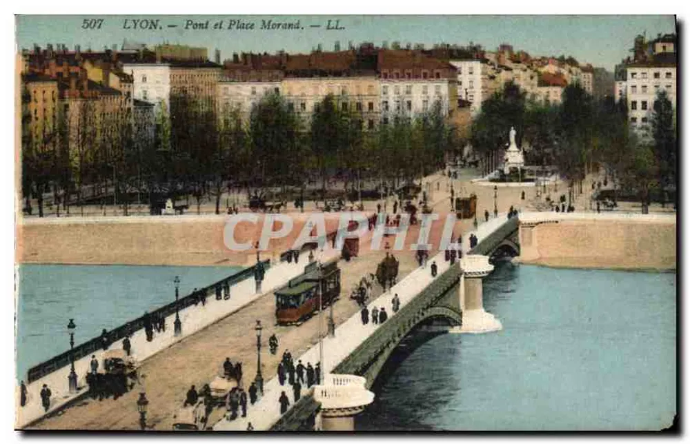 LYON — Most i Plac Morand — LL - Awers
