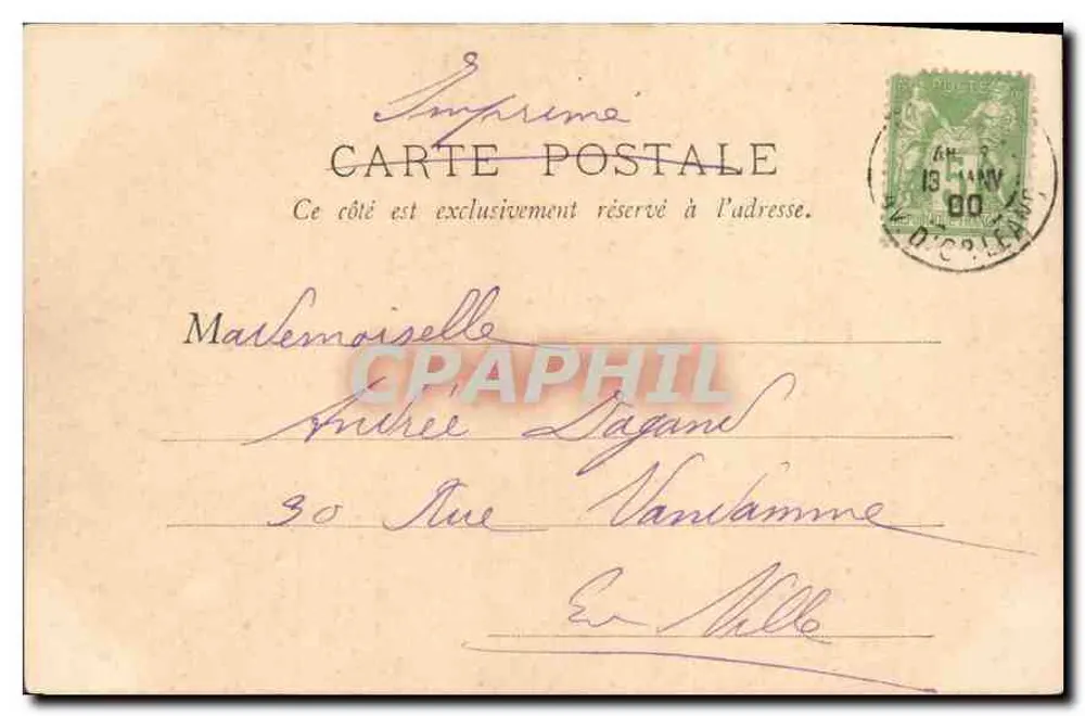 Giardino delle Tuileries — Parigi — B.P. Parigi n°124 - Verso