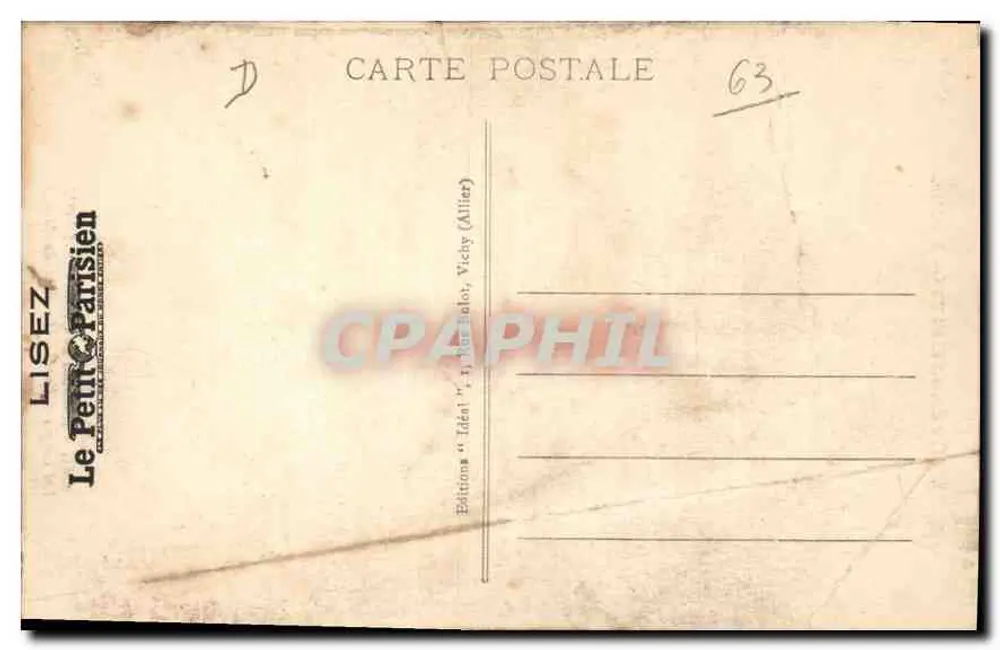 Die Gorges d'Enval - Le Bout-du-Monde — Umgebung von CHATELGUYON — Idéal - Rückseite