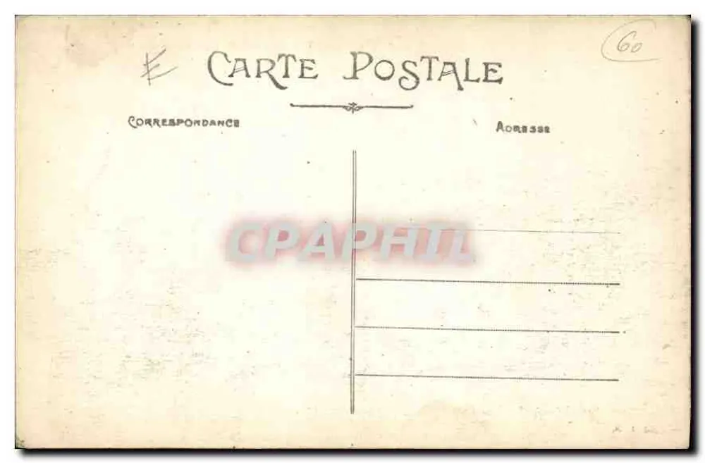 Chantilly — O Castelo fachada Sul-Oeste — editor não identificado, n° de série 7 - Verso