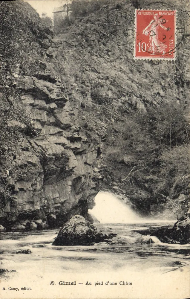 Gimel — Ao pé de uma Cachoeira — A. Camy, editor, n°99 - Frente