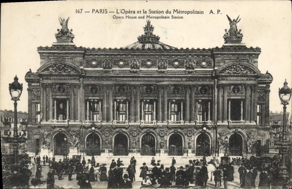 Paris — Das Opernhaus und die Metro-Station — A. P. — n°167 - Vorderseite