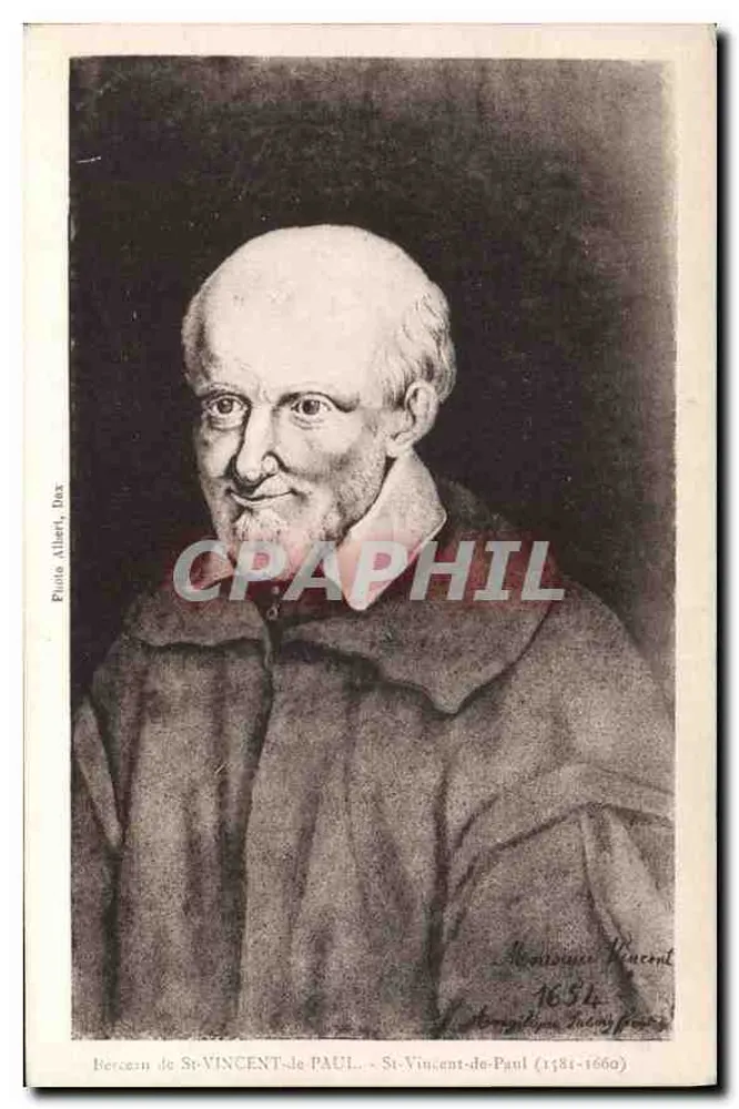 Saint-Vincent-de-Paul — Retrato — Foto Albert, Dux - Frente