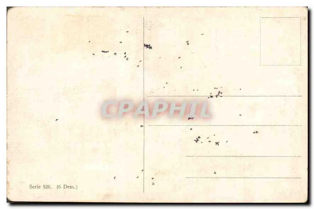 Paisagem de outono com cabana — série 528 — editor Dess. - Verso