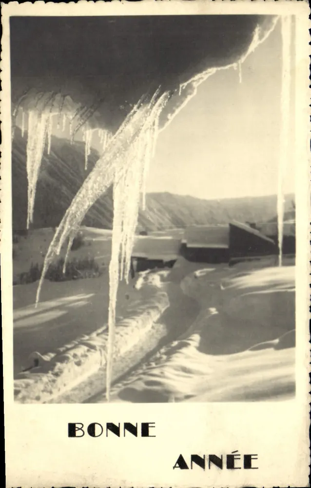 Ícones nevados — Boa Ano — editor desconhecido, número de série não visível - Frente