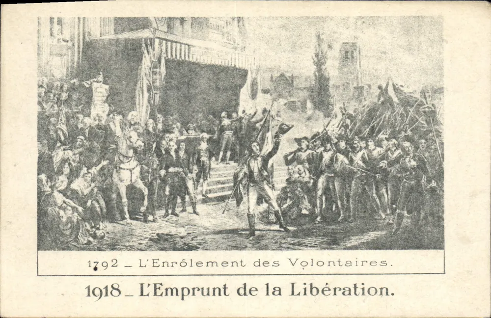 Eintritt der Freiwilligen — 1792 und 1918 — Devaurez, Paris - Vorderseite