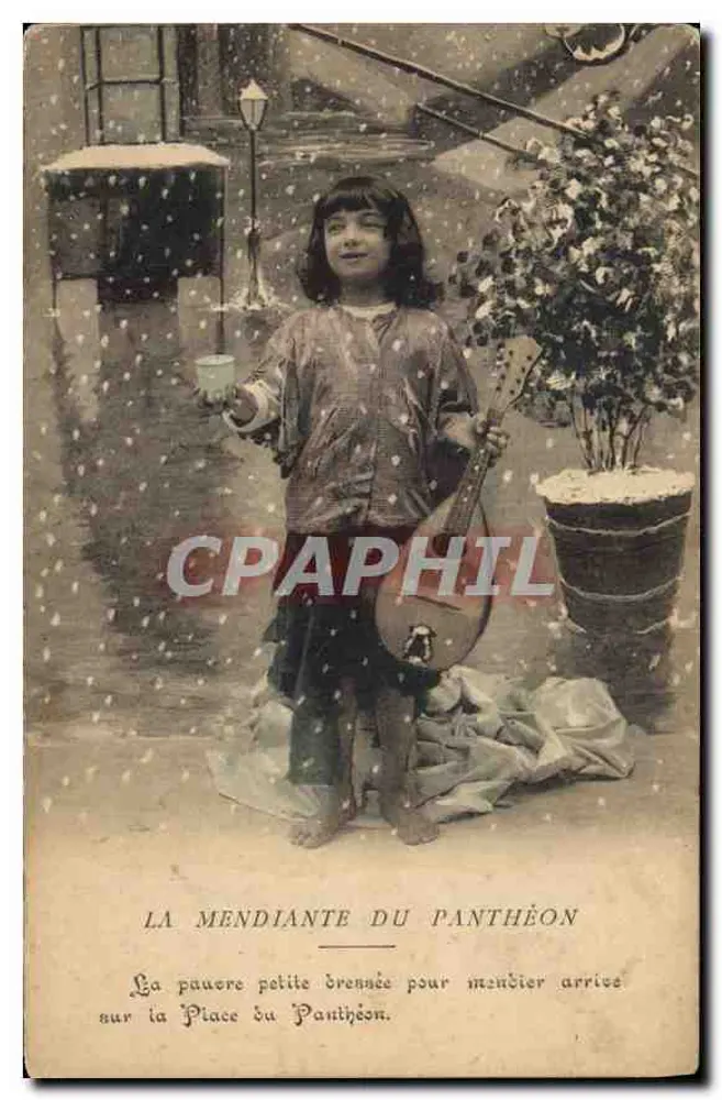 A mendiga do Panteão — cena de neve — editor não identificado - Frente