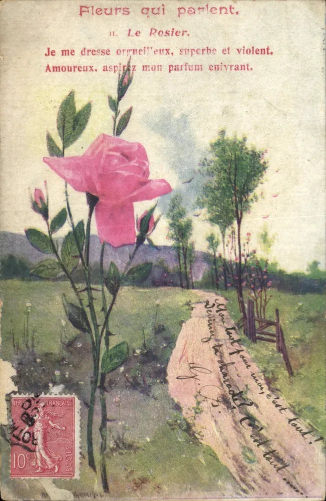 Flores que falam. — II. O Rosário. — Editor não visível, número de série não legível. - Frente