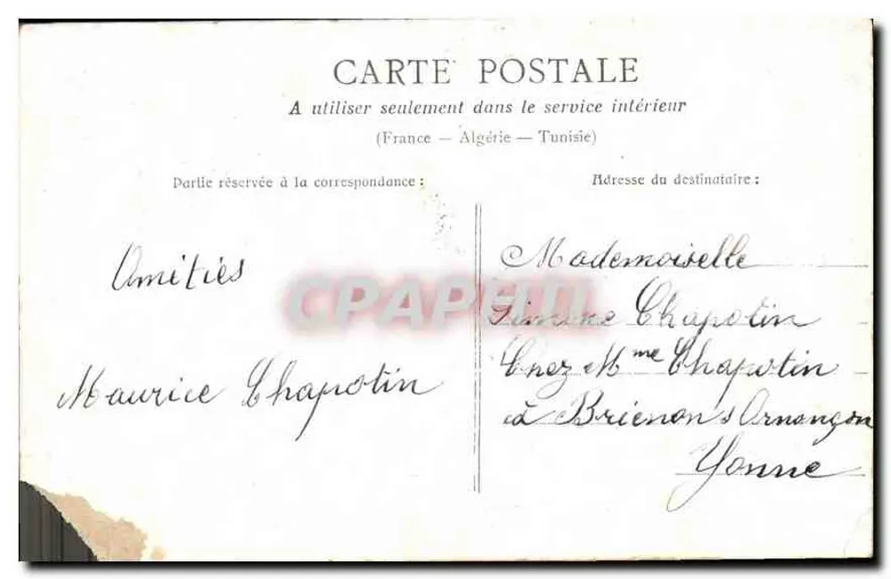 Fanchette colhia flores — PSC — edição PSC - Verso